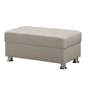 Fauteuil Upwell Tissu structuré - Galet - Avec repose-pieds