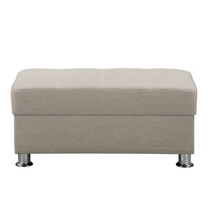 Fauteuil Upwell Tissu structuré - Galet - Avec repose-pieds