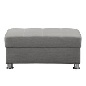 Fauteuil Upwell Tissu structuré - Platine - Avec repose-pieds