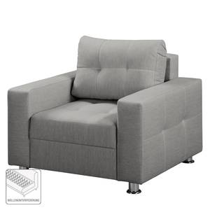 Fauteuil Upwell Tissu structuré - Platine - Sans repose-pieds