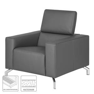 Fauteuil Varberg Imitation cuir - Cuir synthétique Solis: Gris