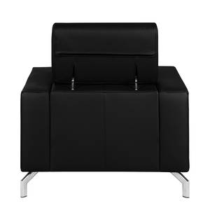 Fauteuil Varberg Imitation cuir - Cuir synthétique Solis: Noir