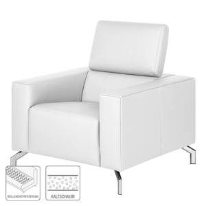 Fauteuil Varberg Imitation cuir - Cuir synthétique Solis: Blanc