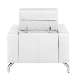 Fauteuil Varberg Imitation cuir - Cuir synthétique Solis: Blanc