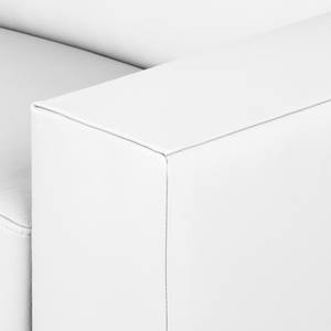 Fauteuil Varberg Imitation cuir - Cuir synthétique Solis: Blanc