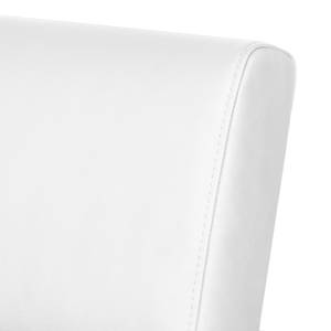 Fauteuil Varberg Imitation cuir - Cuir synthétique Solis: Blanc