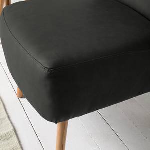 Fauteuil Wavre Cuir synthétique - Anthracite