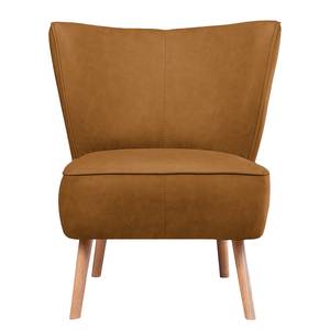 Fauteuil Wavre grijsbruin kunstleer - Cognackleurig