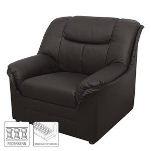Fauteuil Weißensee Cuir synthétique - Cuir synthétique marron