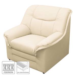 Fauteuil Weißensee Cuir synthétique - Cuir synthétique, crème