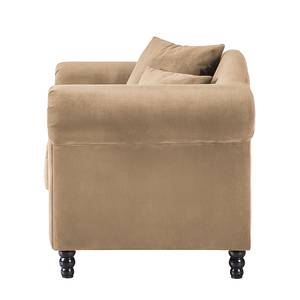 Sessel York Samtstoff Beige