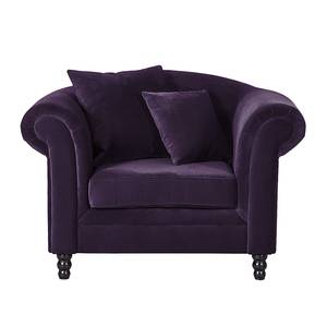 Fauteuil York Velours violet