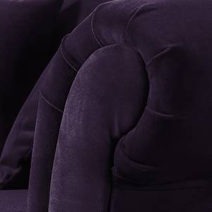 Fauteuil York Velours violet