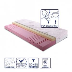 Matelas en mousse Hightech Memory®, 7 zones de confort, memory Feeling et sommier à Â  lattes Silver - 80 x 200cm - D2 souple