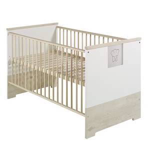 Babyzimmer Eco Slide (3-tlg.) Lancelot Oak/Weiß - mit Schrank mit Mittelregal