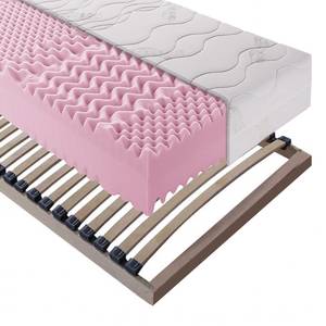 Set koudschuimmatras en lattenbodem koudschuimmatras Exclusive Sleep en lattenbodem Sirius - 120 x 200cm - H2 zacht