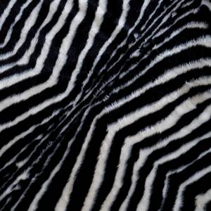 Tapis Ziga Fibres synthétiques - Noir / Blanc - 150 x 220 cm