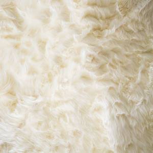 Tapis Banyo Fibres synthétiques - Blanc laine - 70 x 100 cm