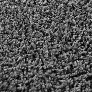 Tapis shaggy KiYDOO II Fibres synthétiques - Gris - Diamètre : 100 cm