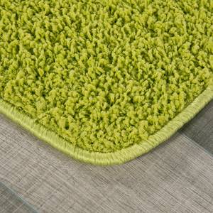 Tapis shaggy KiYDOO I Fibres synthétiques - Vert pistache - 200 x 290 cm