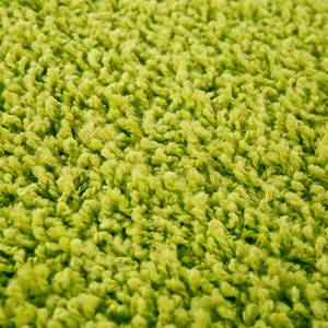 Tapis shaggy KiYDOO II Fibres synthétiques - Vert pistache - Diamètre : 100 cm