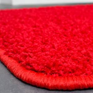 Tapis shaggy KiYDOO I Fibres synthétiques - Rouge - 160 x 230 cm