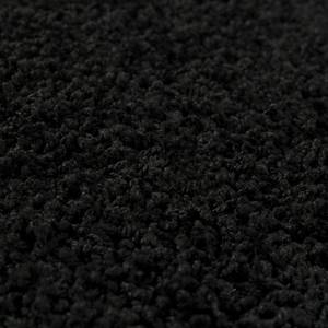 Tapis shaggy KiYDOO II Fibres synthétiques - Noir - Diamètre : 133 cm