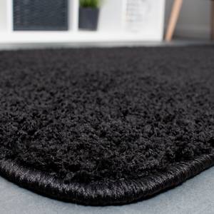 Tapis shaggy KiYDOO I Fibres synthétiques - Noir - 200 x 290 cm