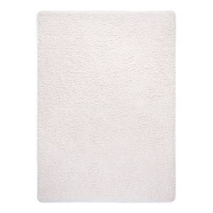 Tapis shaggy KiYDOO I Fibres synthétiques - Blanc crème - 133 x 190 cm