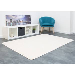 Tapis shaggy KiYDOO I Fibres synthétiques - Blanc crème - 200 x 290 cm