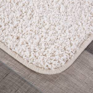 Tapis shaggy KiYDOO I Fibres synthétiques - Blanc crème - 200 x 290 cm