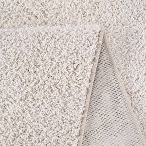 Tapis shaggy KiYDOO I Fibres synthétiques - Blanc crème - 160 x 230 cm