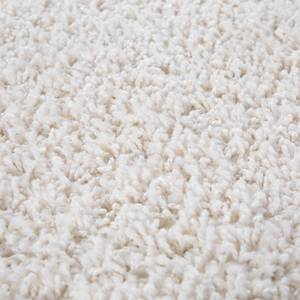 Tapis shaggy KiYDOO II Fibres synthétiques - Blanc - Diamètre : 133 cm