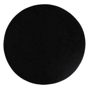 Tapis shaggy KiYDOO II Fibres synthétiques - Noir - Diamètre : 133 cm