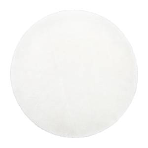 Tapis Shaggy Lambskin II Fibres synthétiques - Blanc - Blanc - Diamètre : 120 cm