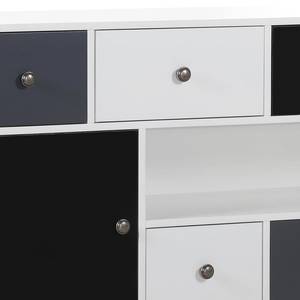 Buffet Almy Caoutchouc partiellement massif - Blanc / Gris