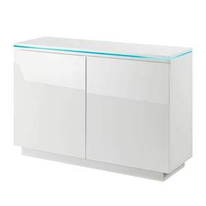 Sideboard Annabella II (inkl. Beleuchtung) - Hochglanz Weiß