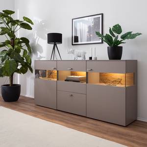 Sideboard Anzio Matt Fango / Balkeneiche - Mit Beleuchtung