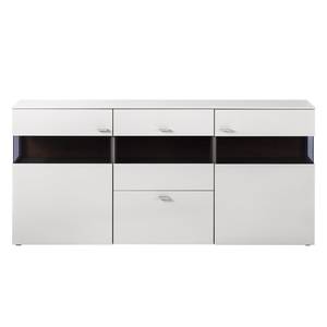 Sideboard Anzio Matt Weiß / Balkeneiche - Mit Beleuchtung