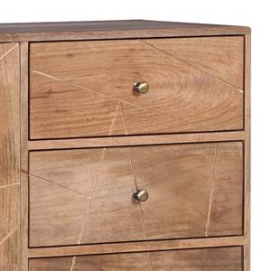 Dressoir Argallo massief mangohout/metaal - mangohout/goudkleurig