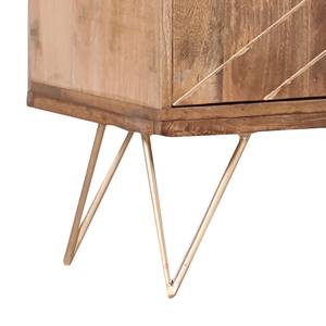 Sideboard Argallo Mango massiv / Metall - Mango / Gold