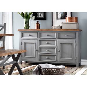 Buffet Balignton I Pin massif - Gris