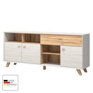 Dressoir Calvi I Witte pijnboomhouten look/Navarra eikenhoutkleurig - Conisch