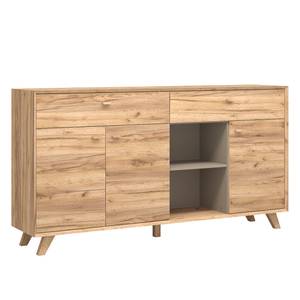 Dressoir Calvi II Navarra eikenhoutkleurig/Steengrijs - Conisch