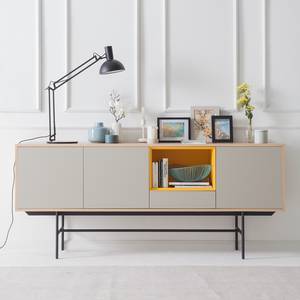 Sideboard Caspito Hellgrau / Eiche