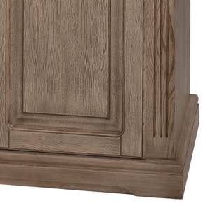 Sideboard Parzival II deels massief eikenhout - truffelkleurig