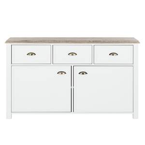 Sideboard Chateau I wit/San Remo eikenhouten look