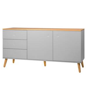 Sideboard Dot I Eiche teilmassiv - Grau