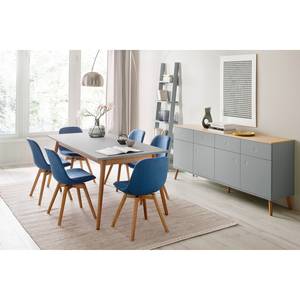 Sideboard Dot II Eiche teilmassiv - Grau