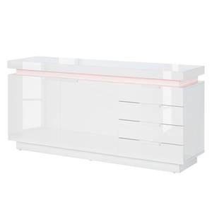 Buffetkast Roomconcept II (incl. LED-verlichting) - hoogglans wit